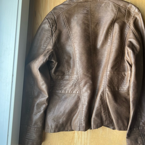 Ricki’s Brown Faux Leather Jacket - Picture 2 of 3